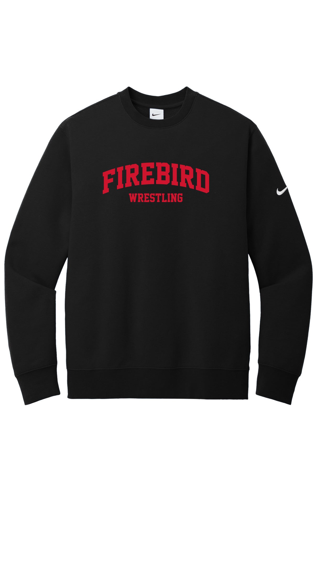 Doral University Nike Club Fleece Sleeve Swoosh Crew