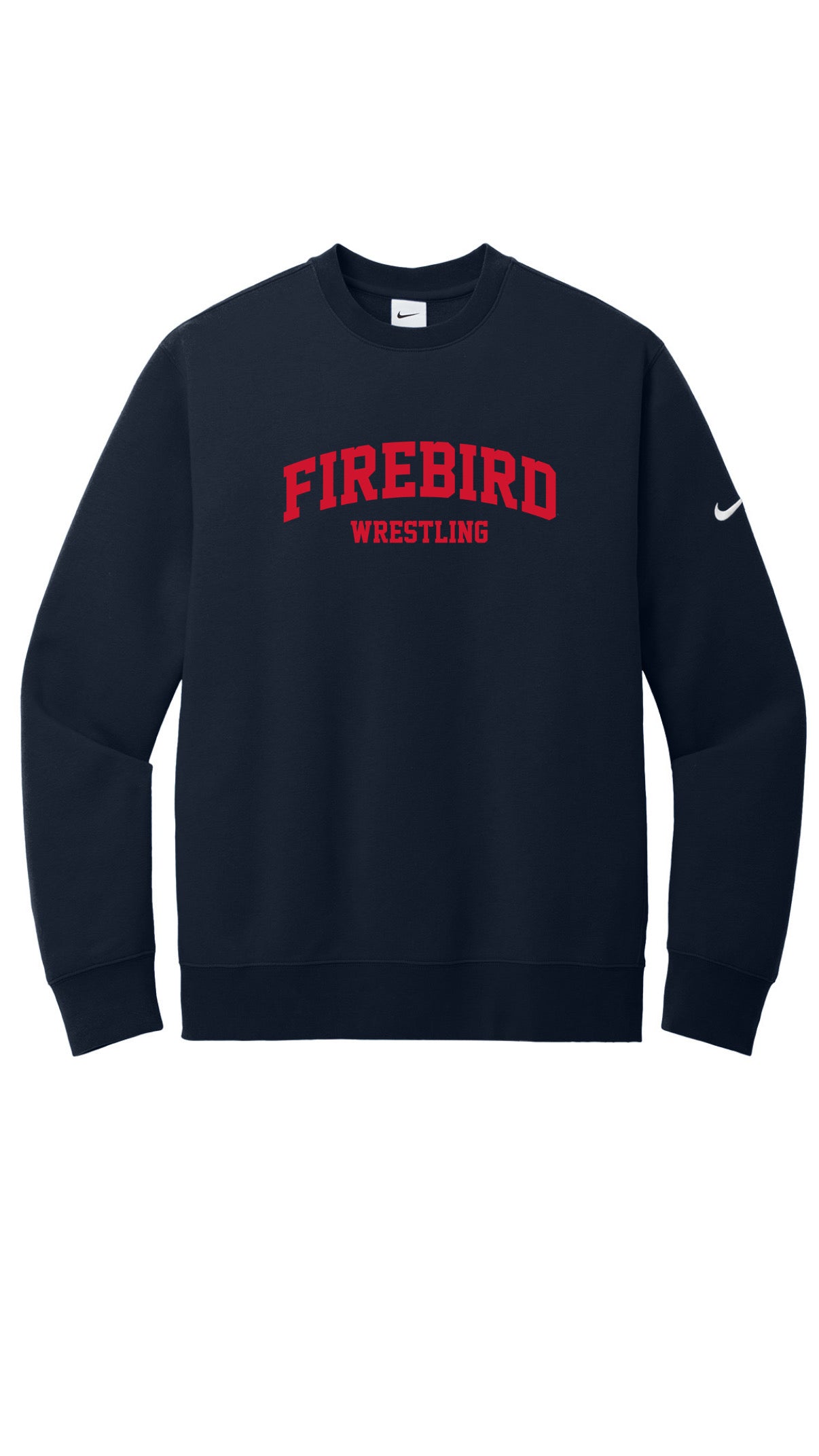 Doral University Nike Club Fleece Sleeve Swoosh Crew