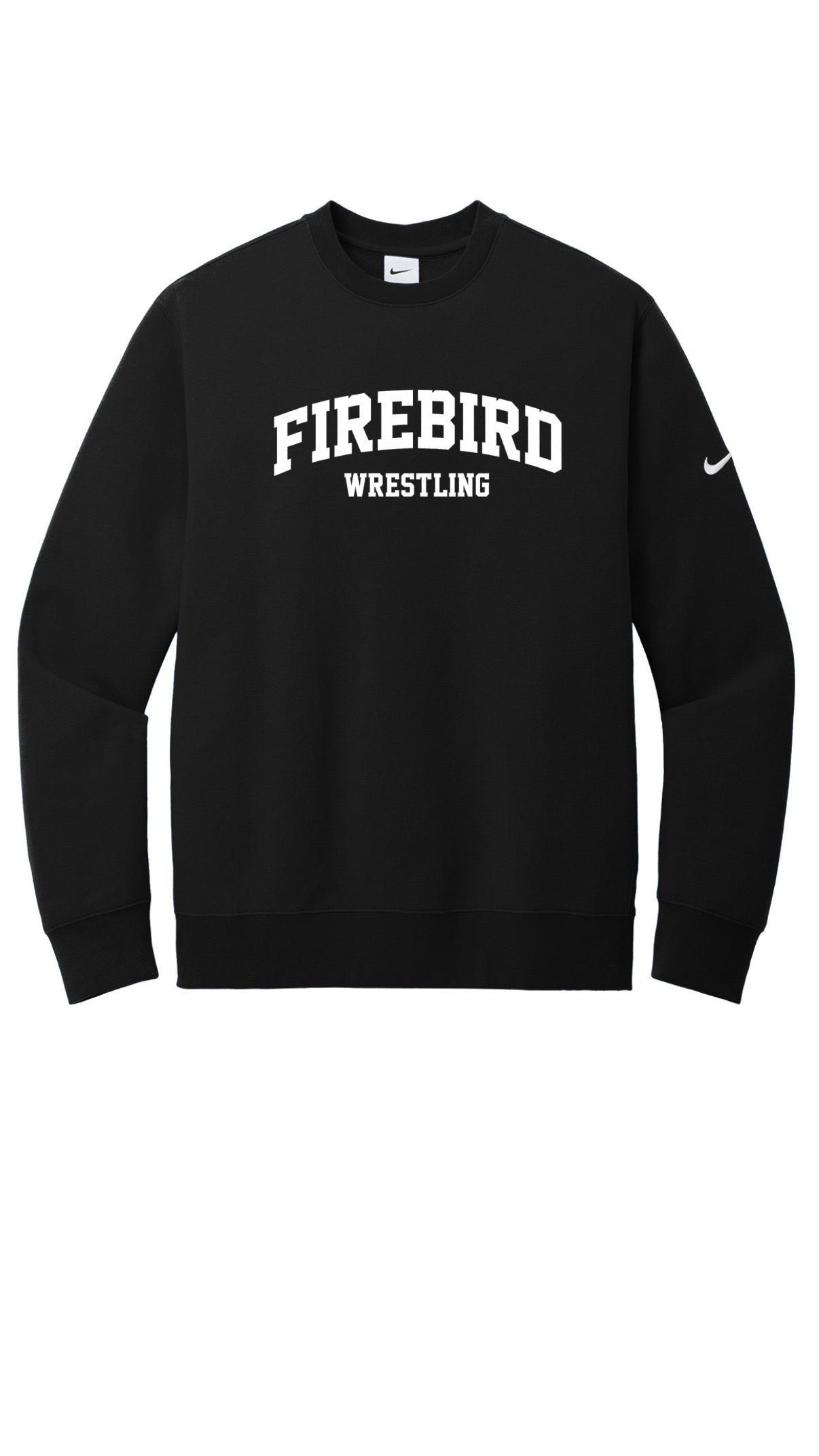 Doral University Nike Club Fleece Sleeve Swoosh Crew