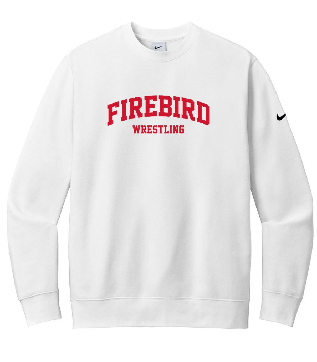 Doral University Nike Club Fleece Sleeve Swoosh Crew